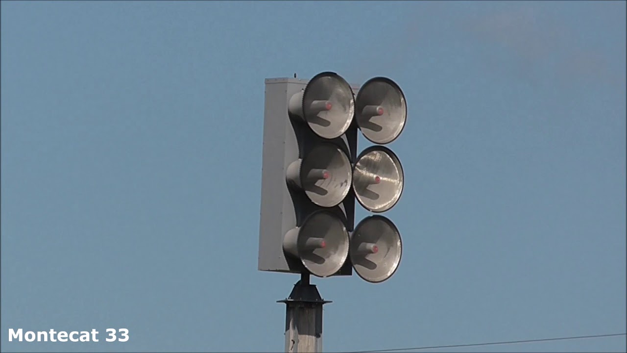 Federal Signal EOWS 612 Siren Test, Alert, Cary, IL