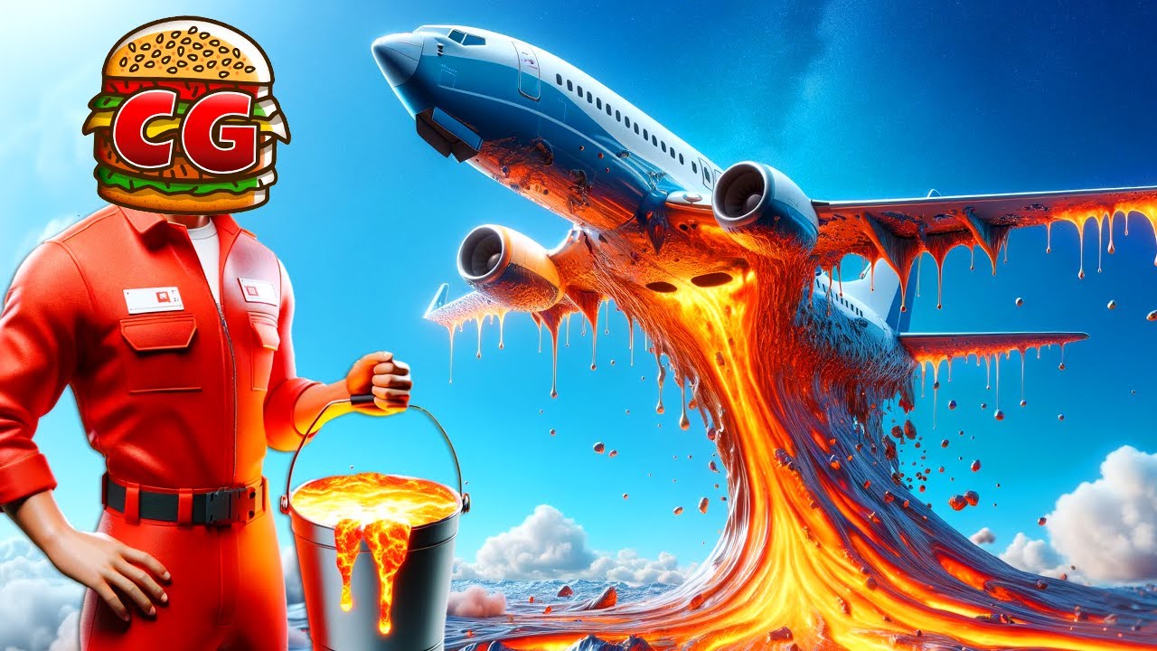 MELTING a PLANE with a LAVA BUCKET MOD For Teardown!