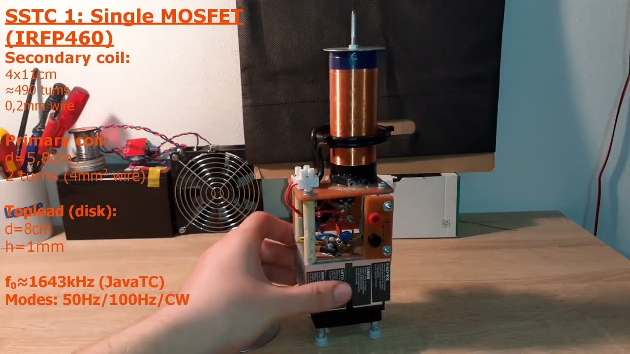 SSTC 1: Single MOSFET Tesla Coil - overview