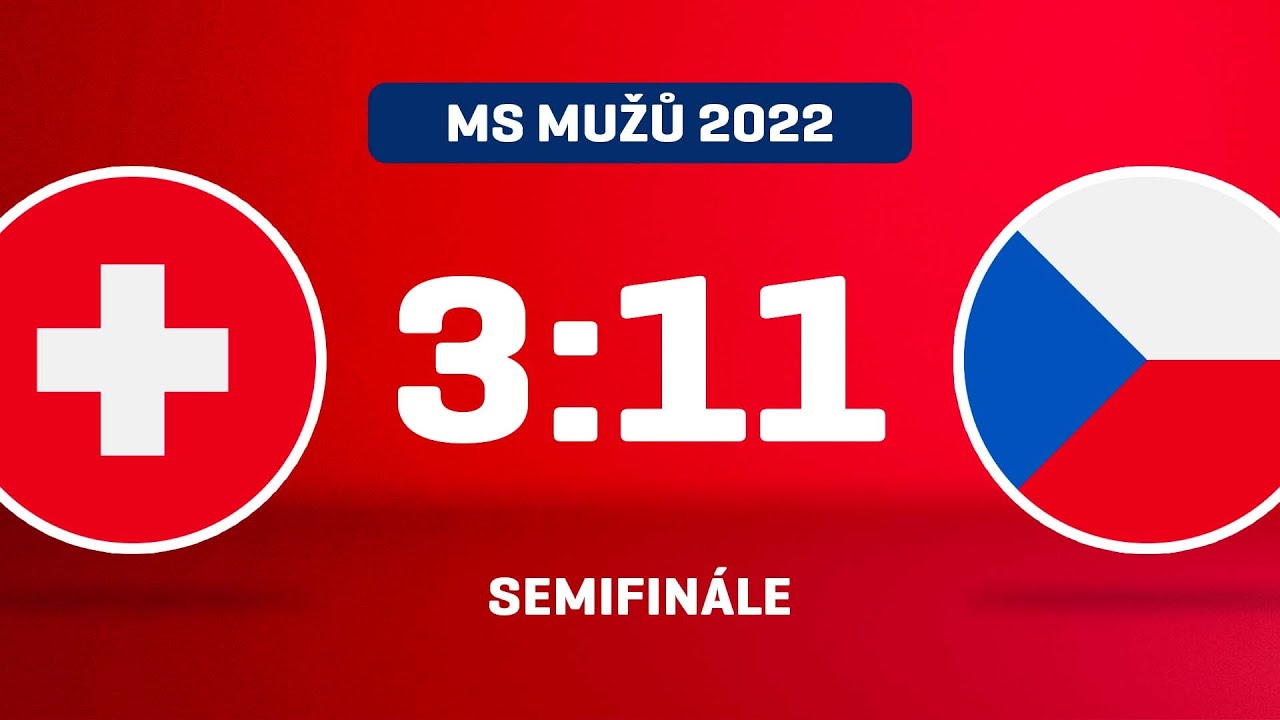 MS 2022: Švýcarsko - Česko 3:11