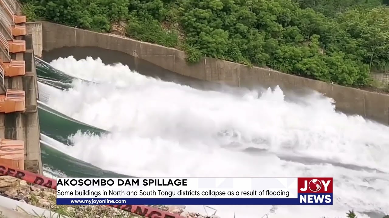 Akosombo Dam: Some buildings in North and South Tongu districts collapse as a result of flooding