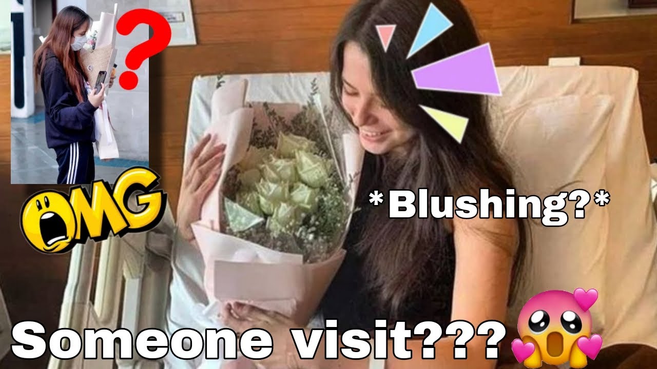 Someone special visit Becky at hospital? making her blushed, WHO?? (FREENBECKY)