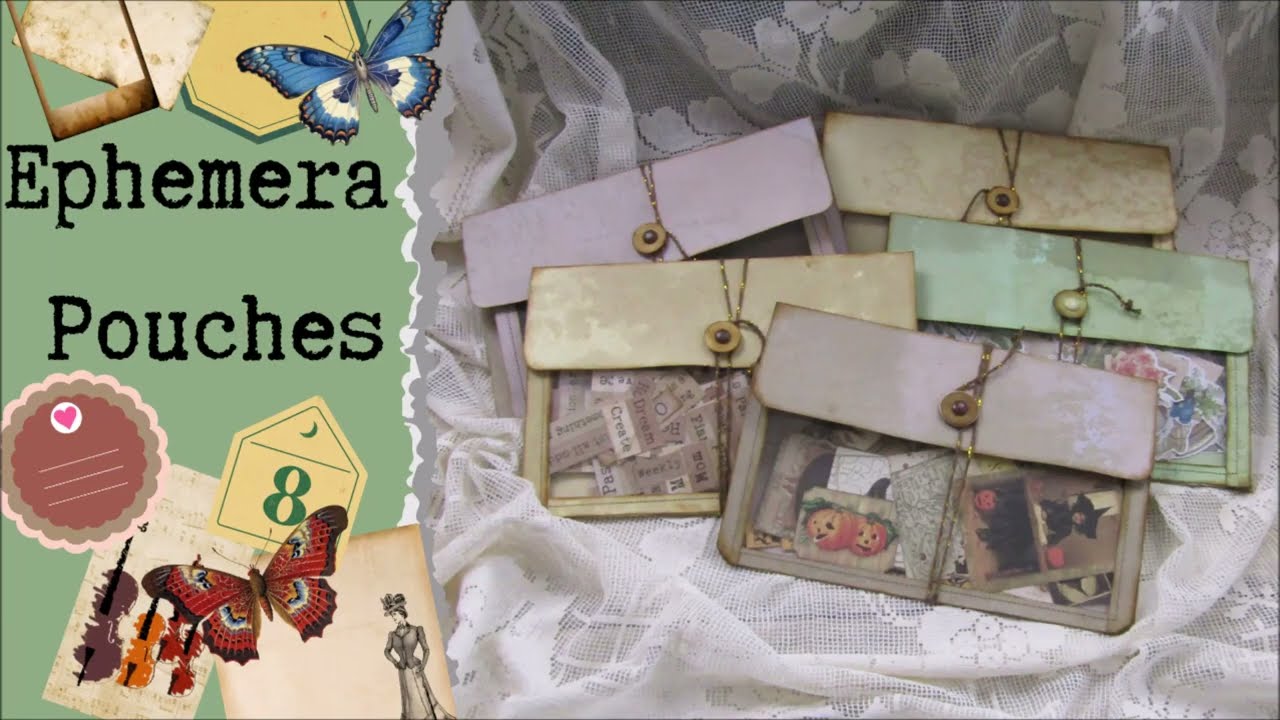 Ephemera Pouches - inspired by Taperlogy Packaging