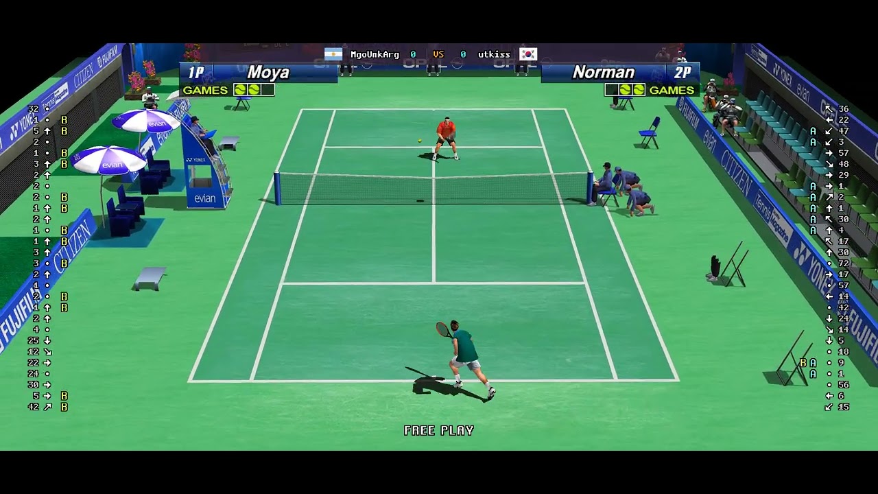 Virtua Tennis 2 - 🇦🇷 MgoUmkArg vs 🇰🇷 utkiss | Fightcade (2026-03-03 12:30 UTC)