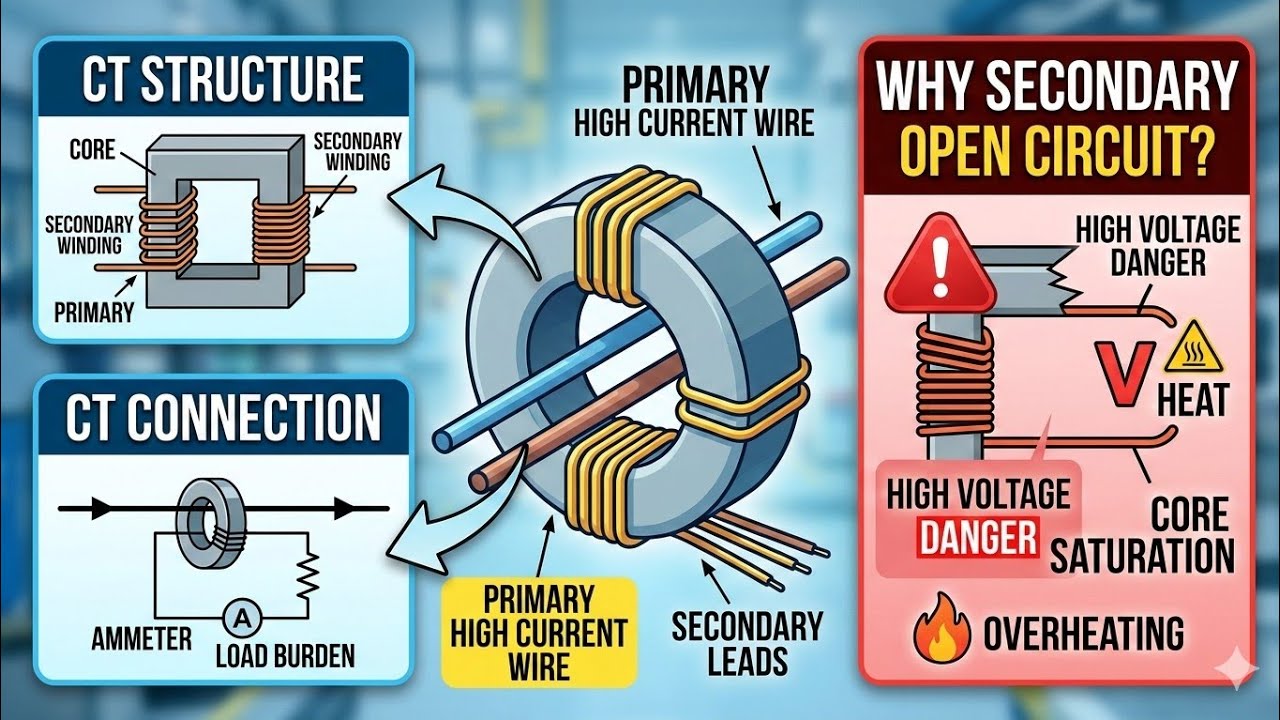 Why CT Secondary Should NEVER Be Left Open? | Current Transformer Explained
