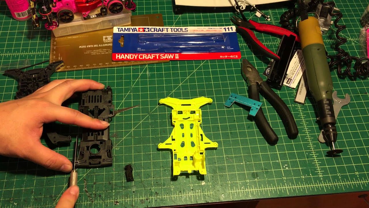 【ミニ四駆】Tamiya Mini 4WD Easy Way to cut front Bumpless setup