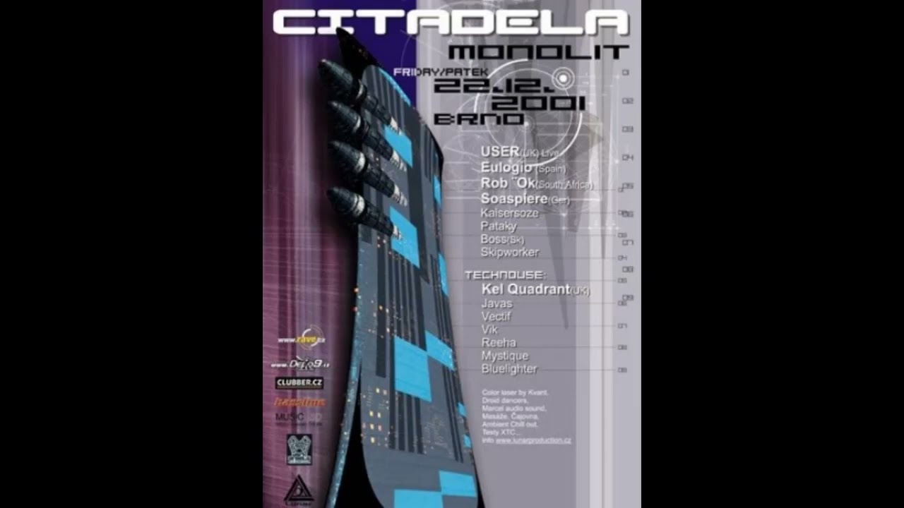 USER (DEAN COLE) AT CITADELLA-MONOLIT,BOBYCENTRUM (BRNO). 22/12/2001. ONLYTEKNO COLLECTION 1046