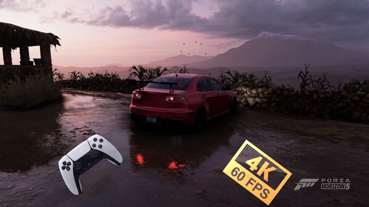 Rainy Freedom Drive | 850HP Mitsubishi Lancer Evo X | Forza Horizon 5 [4K 60FPS]
