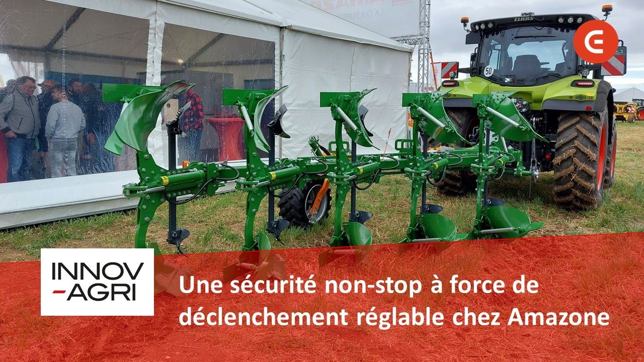 Charrue AMAZONE TERES 200 VF : une sécurité non-stop hydraulique à force de déclenchement réglable