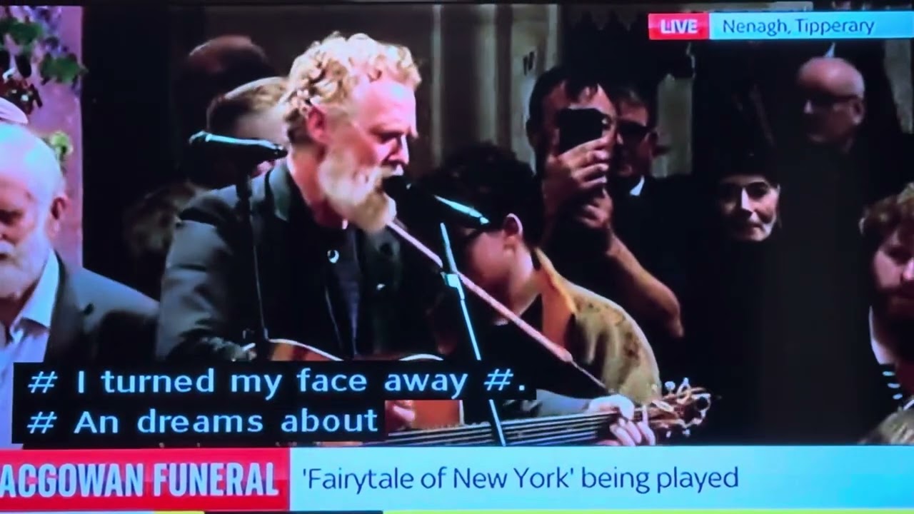 Fairy Tale of New York @ Shane MacGowan funeral