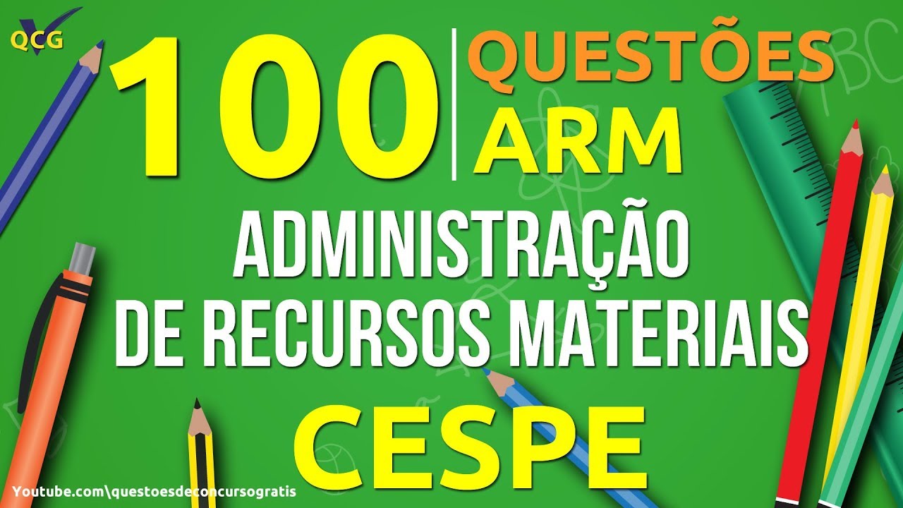 100 Questões de Administração de Recursos Materiais ARM CESPE