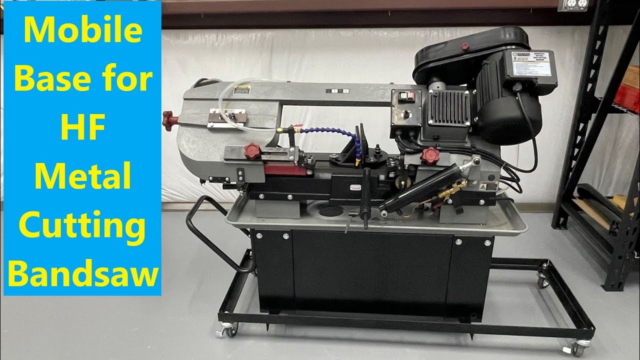 Make a Mobile Base for the Harbor Freight Metal Cutting Bandsaw