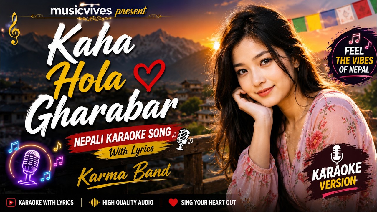 Kaha Hola Gharabar Karaoke - Karma Band