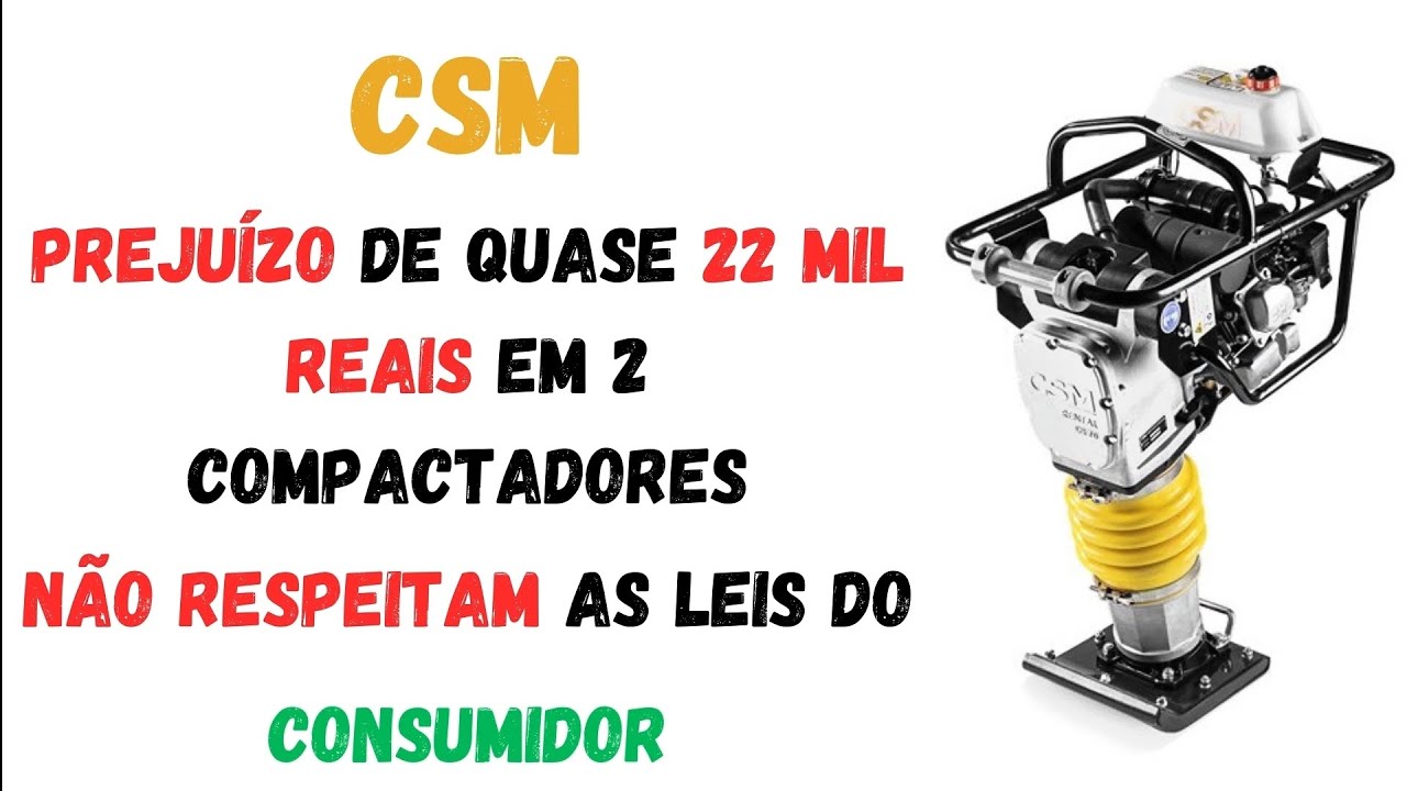 Compactadores CSM com problemas. Nunca compre compactador CSM ou terá dor de cabeça e prejuízos