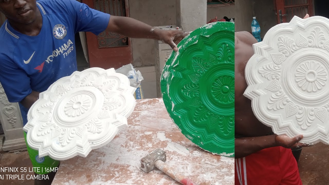 CEILING GPYSUM MOLDING[MOULAGE ROSASE AVEC NOS MOULE DE STAFF]