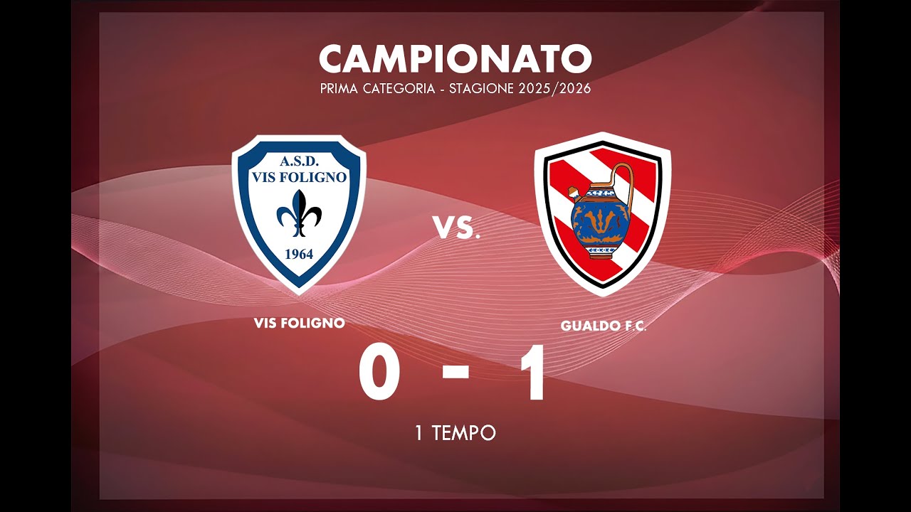 VIS FOLIGNO - F.C. GUALDO 0-1 1' TEMPO  | Prima categoria