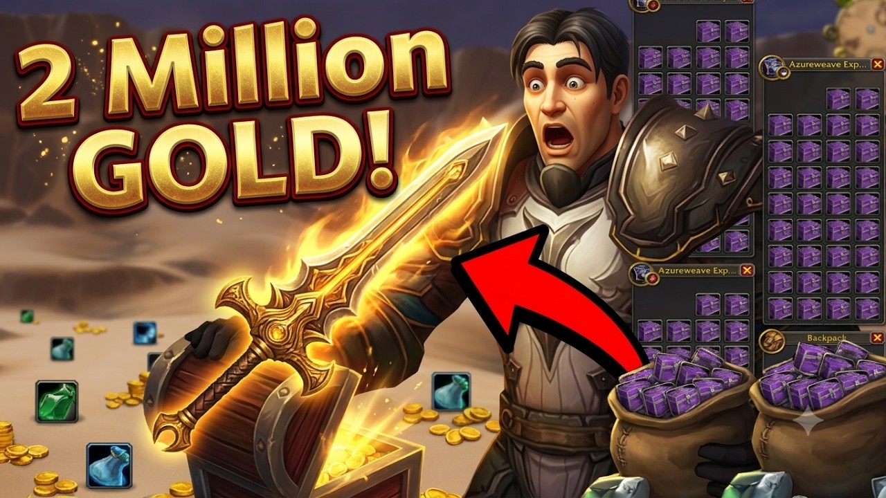 POLOWANIE na 2 miliony sztuk złota! Nocny farmienie złota w WoW