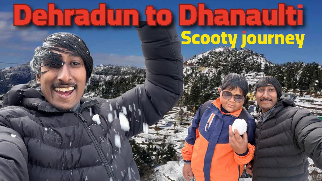 Exploring Dhanaulti In Snow ❄️ | Uttarakhand Travel Vlog | Snow + Peace = Dhanaulti ❤️❄️