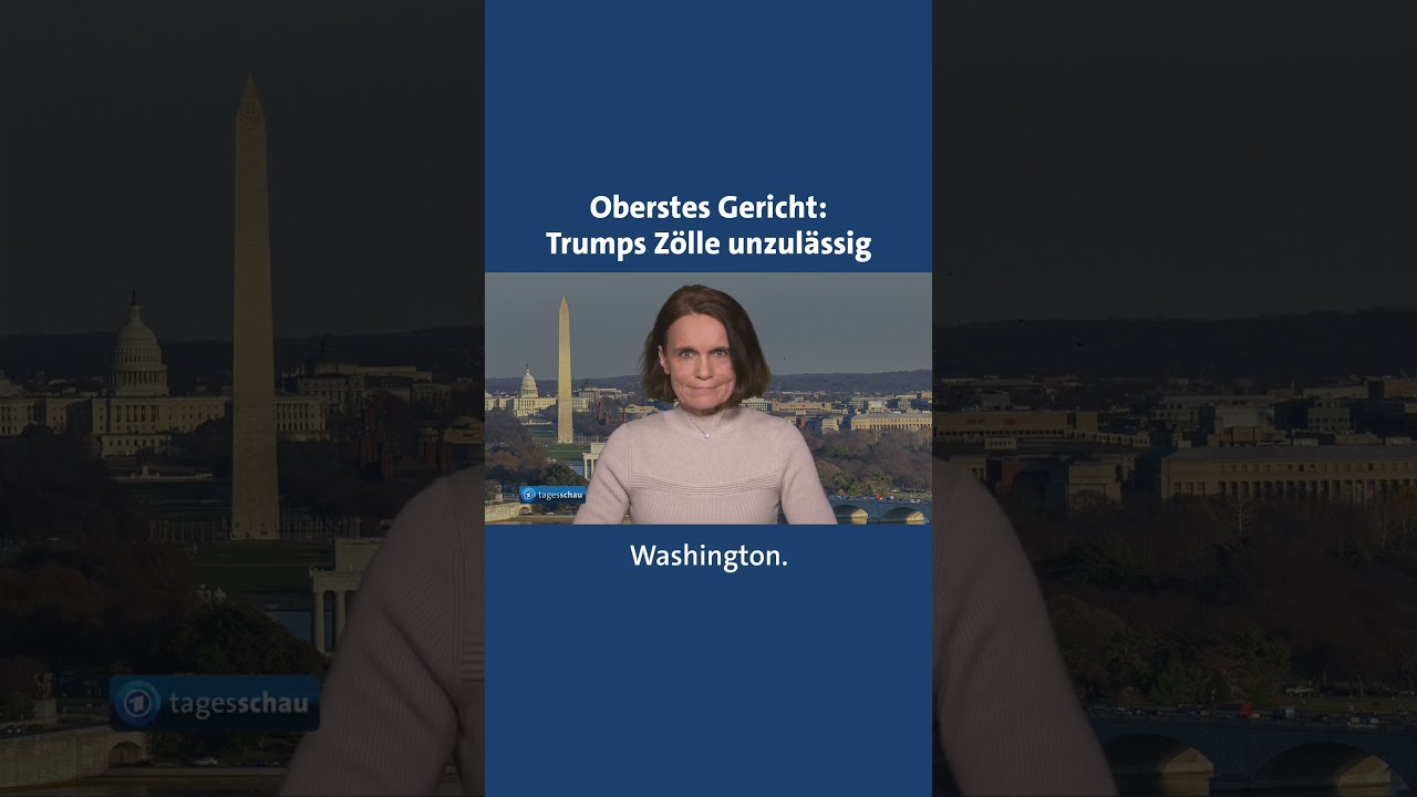 Der Oberste Gerichtshof der USA Trumps Z&ouml;lle f&uuml;r unzul&auml;ssig erkl&auml;rt. #tagesschau #z&ouml;lle #trump
