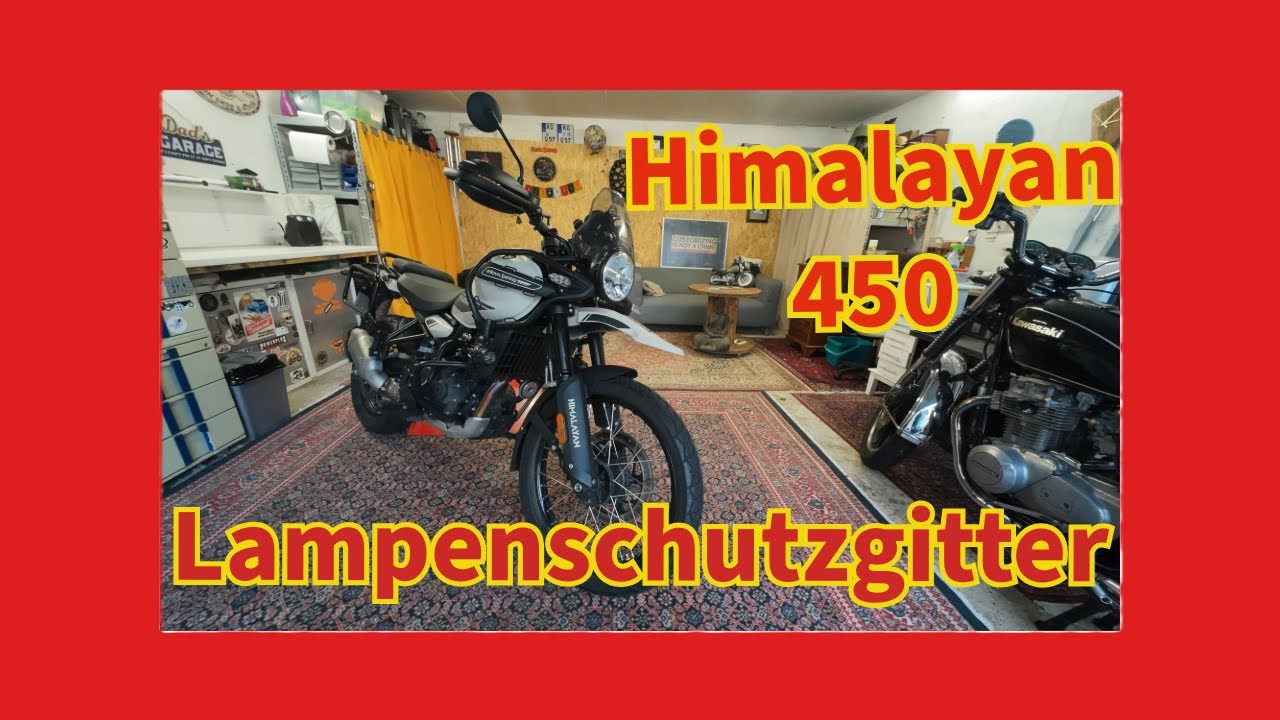 Himalayan 450 Lampenschutzgitter Original vs China-Kopie & Outtakes !