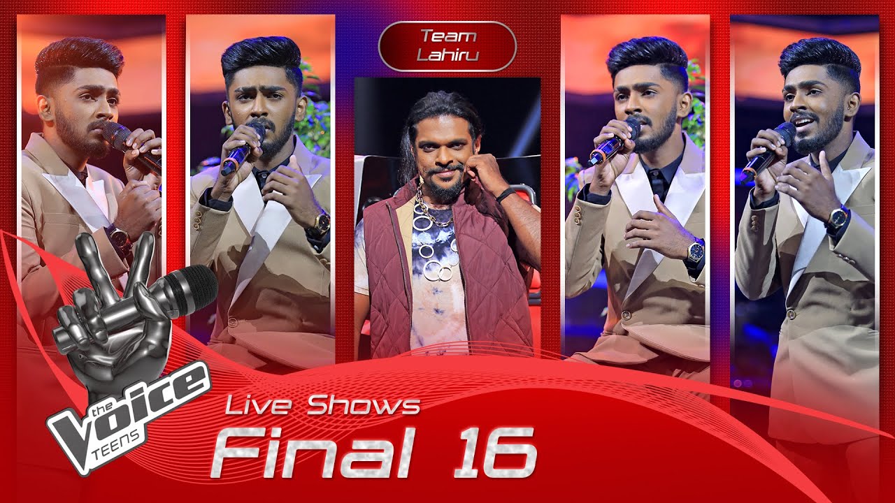 Sasindu Raveen | Paya Ai Hinahenne (පායා ඇයි) | Live Shows | Final 16 | The Voice Teens SL