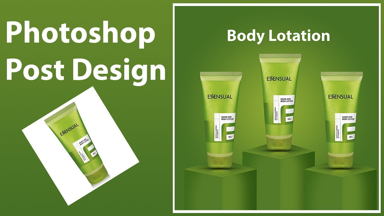 How to make Attractive Social Media Post | Photoshop Product Mockup