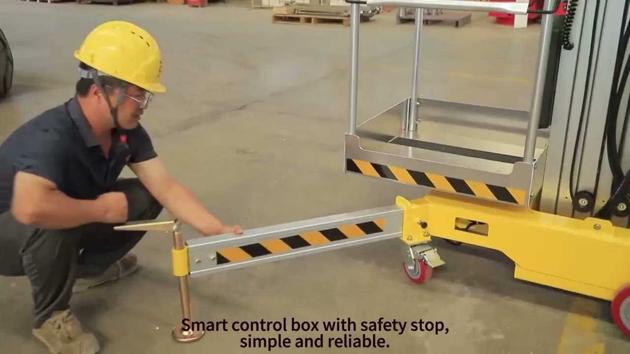 TIANLU Vertical Mast Lift in Action | 6-12m Aerial Work Platform