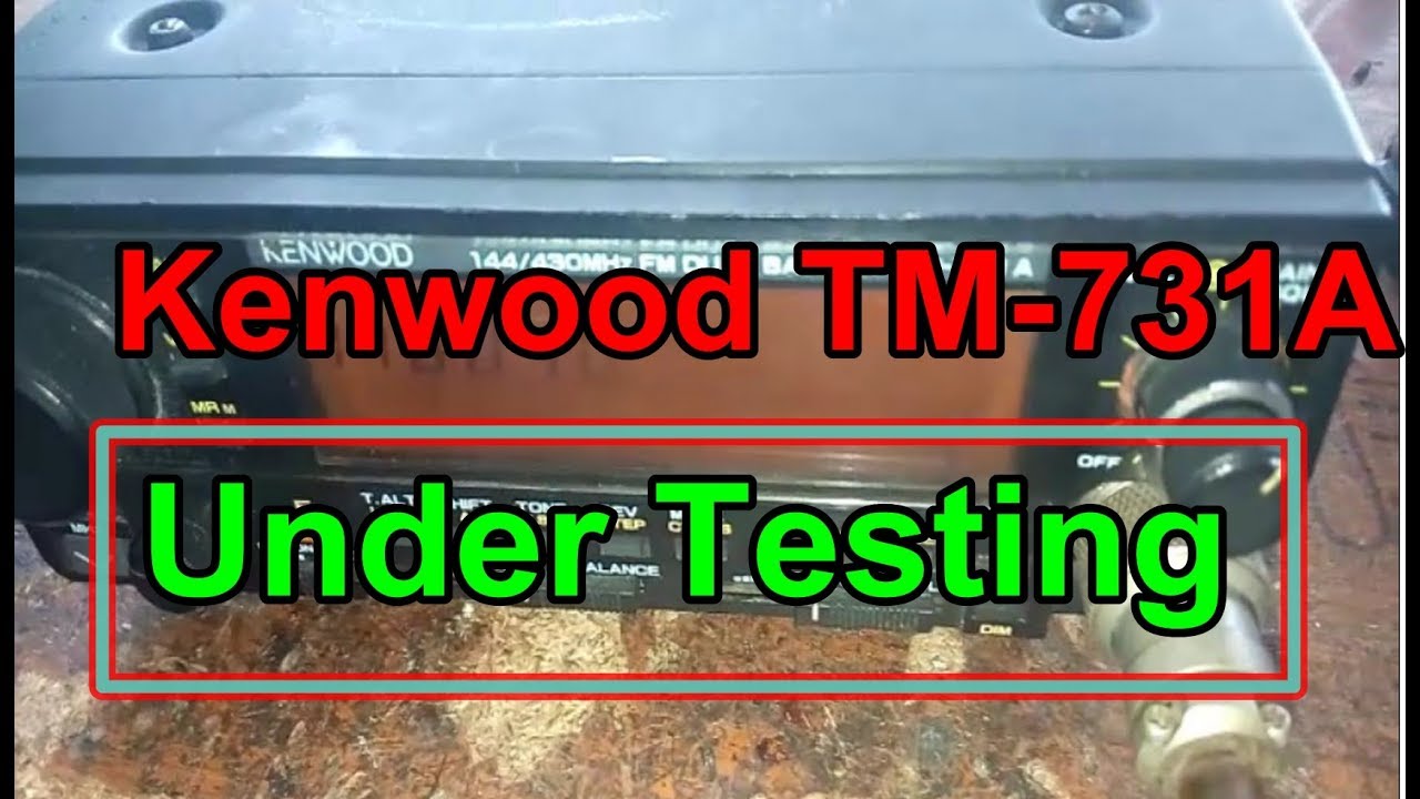 Kenwood TM-731A Under Testing