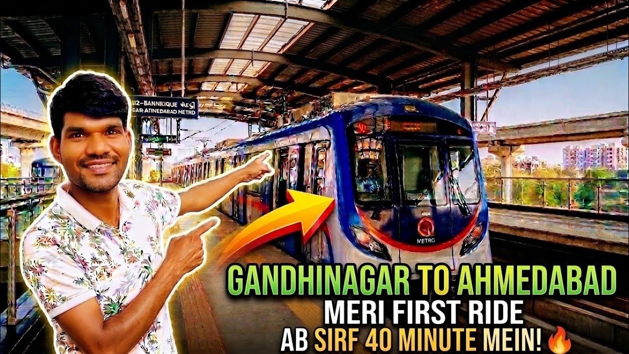 Gandhinagar to Ahmedabad Metro Phase 2: My First Journey! 🚇🔥