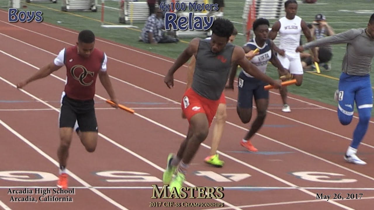 2017 TF - CIF-ss Masters - 4x100 Relay (Boys) (04)