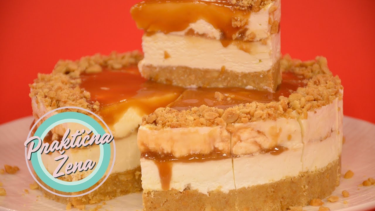 Praktična žena – Čizkejk sa karamelom i slanim kikirikijem