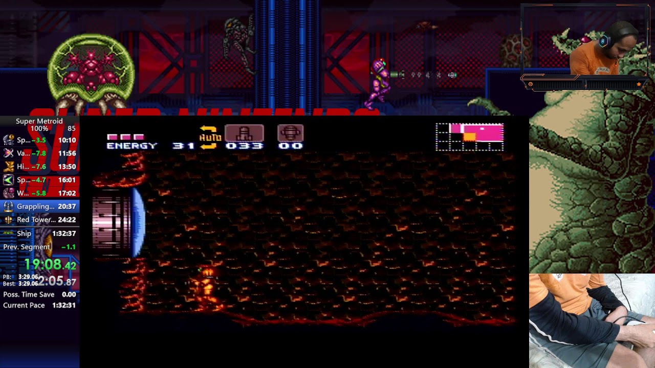 [EN-PT-ES] Super Metroid Onehanded - 100% Runs - Sub 1:32 attempts - 1:31 LETS GOOOOOOOOO!