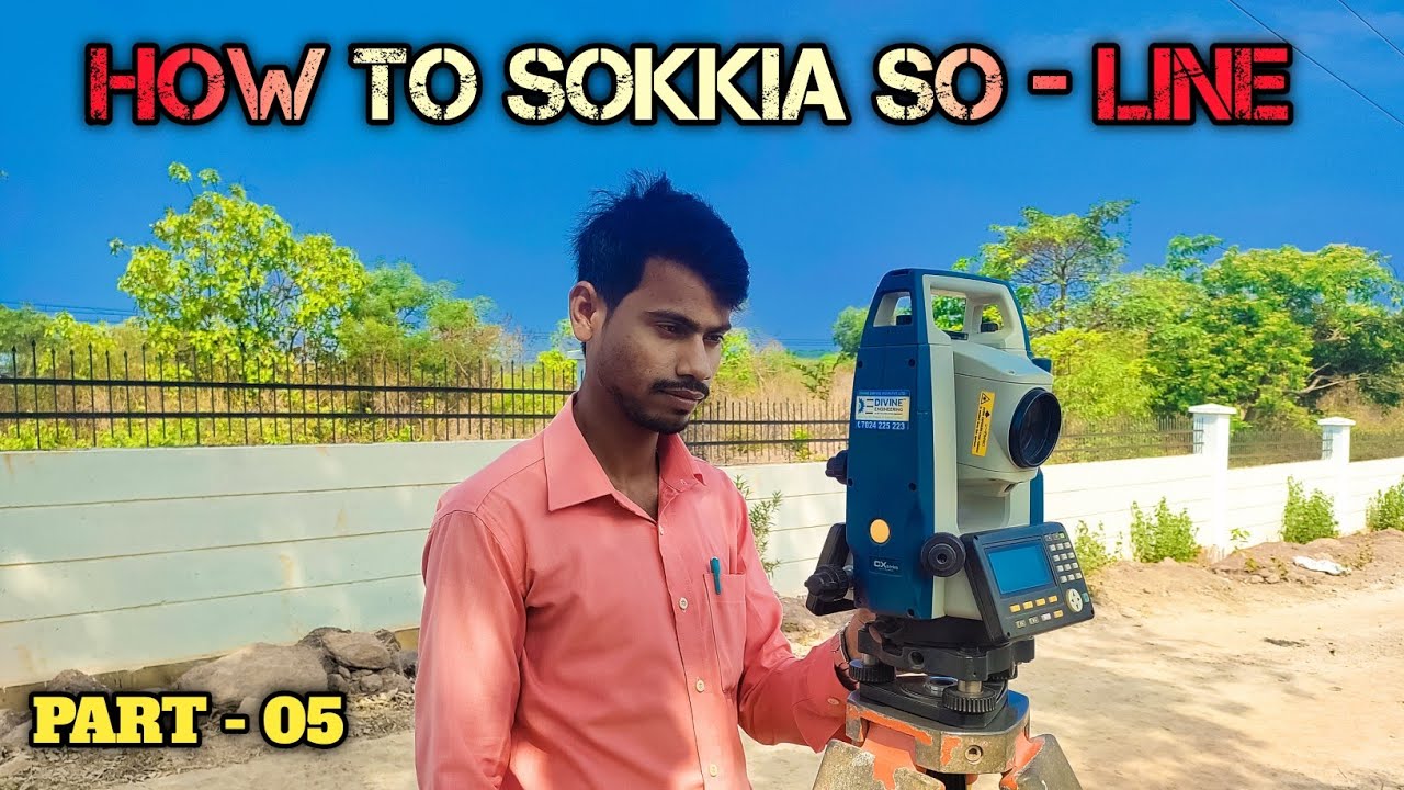 Sokkia S-O Line | Part - 05 | How To Used So Line With Sokkia Total Station | Point To Line | Sokkia
