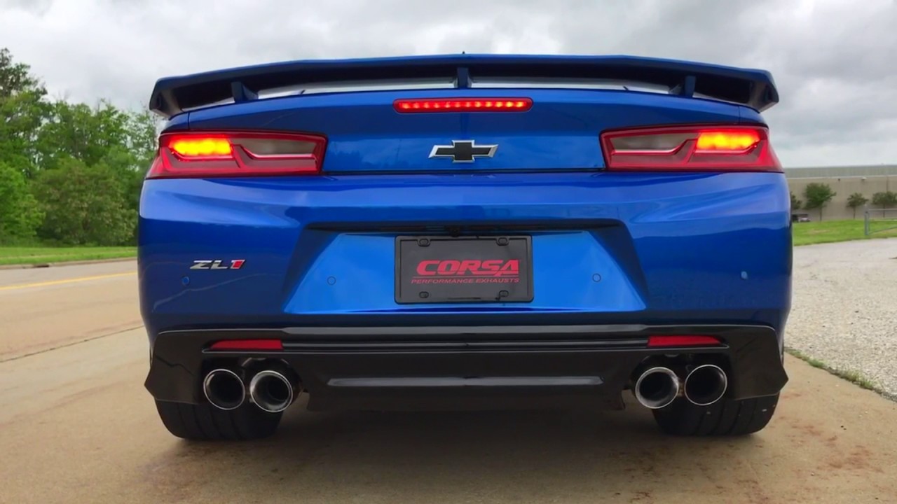 Powerful Corsa Performance 2017-2023 Camaro ZL1 Axle-Back Exhaust System Extreme Sound Level