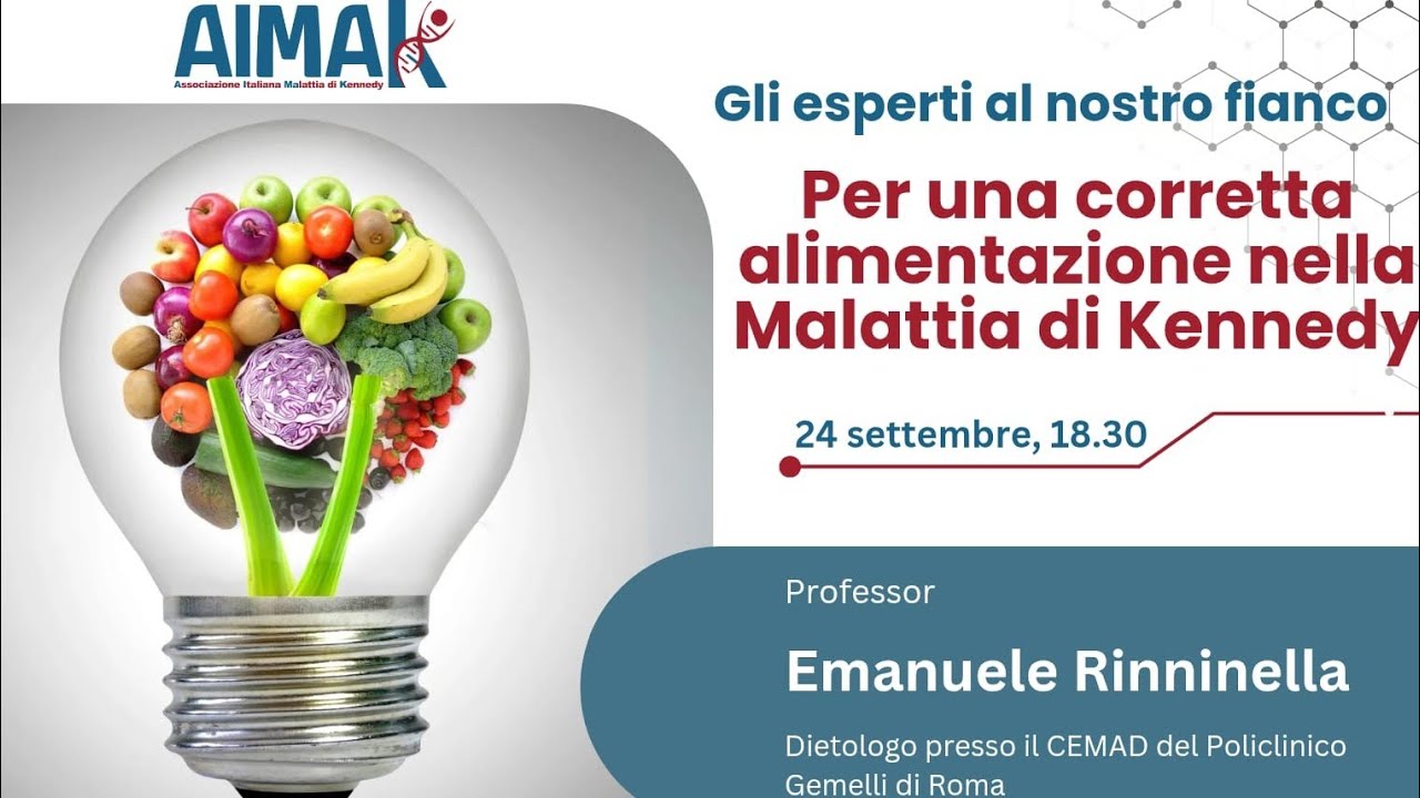 Una corretta alime nella malattia di Kennedy - Dr Rinninella