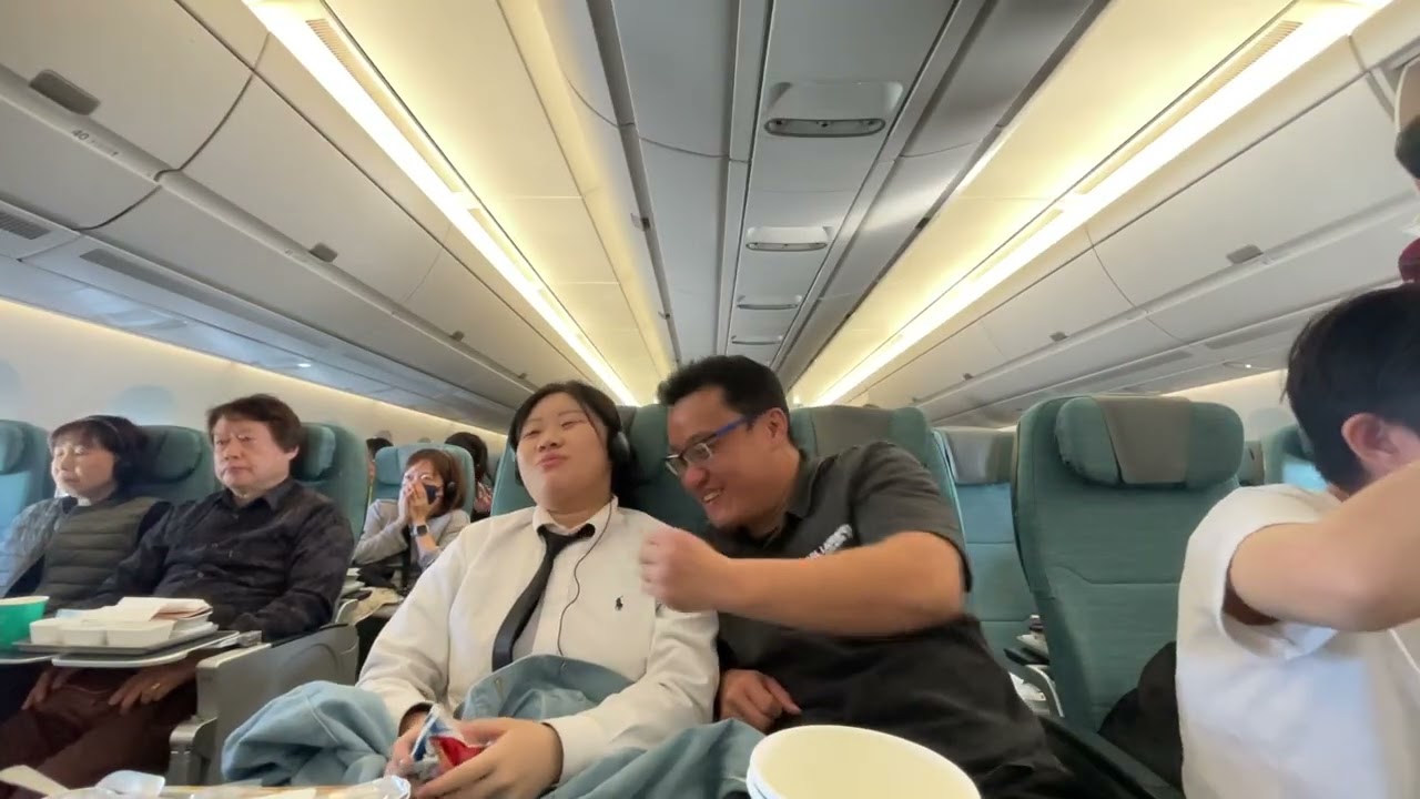 Surprise gift on airplane for Kaylin Surijan from Japan