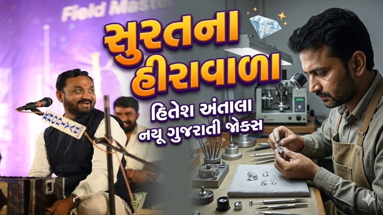 સુરતના હીરાવાળા | Hitesh Antala New Gujarati jocks | Surat na Hira vala | 