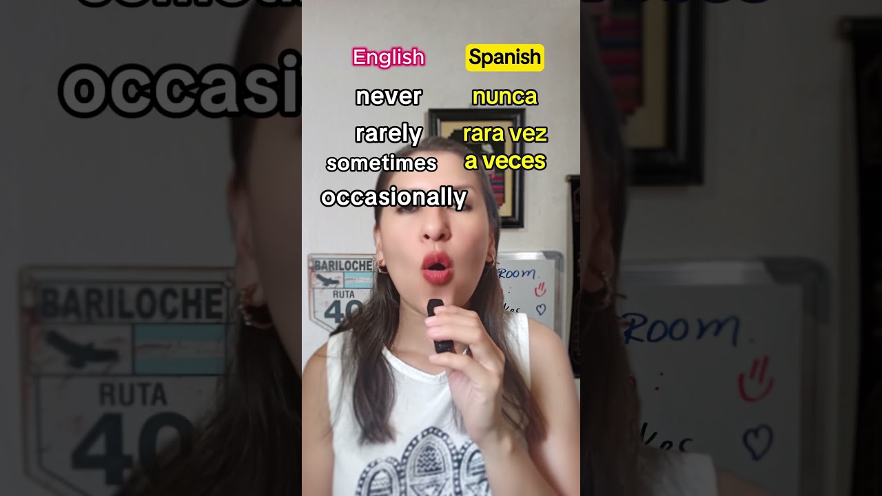 Frequency adverbs in Spanish. Spanish vocabulary for beginners