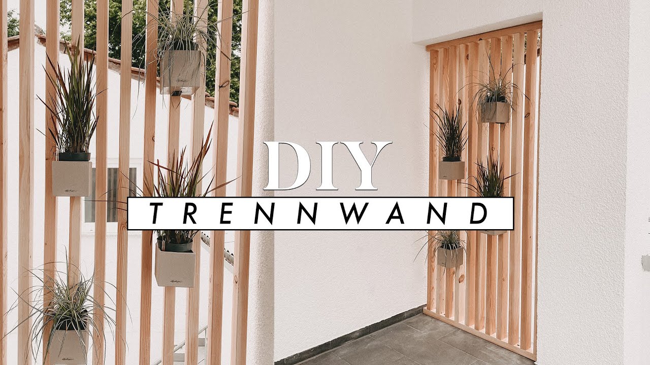 DIY Trennwand aus Holz - Raumteiler, Sichtschutz für Haus und Garten selber bauen | EASY ALEX