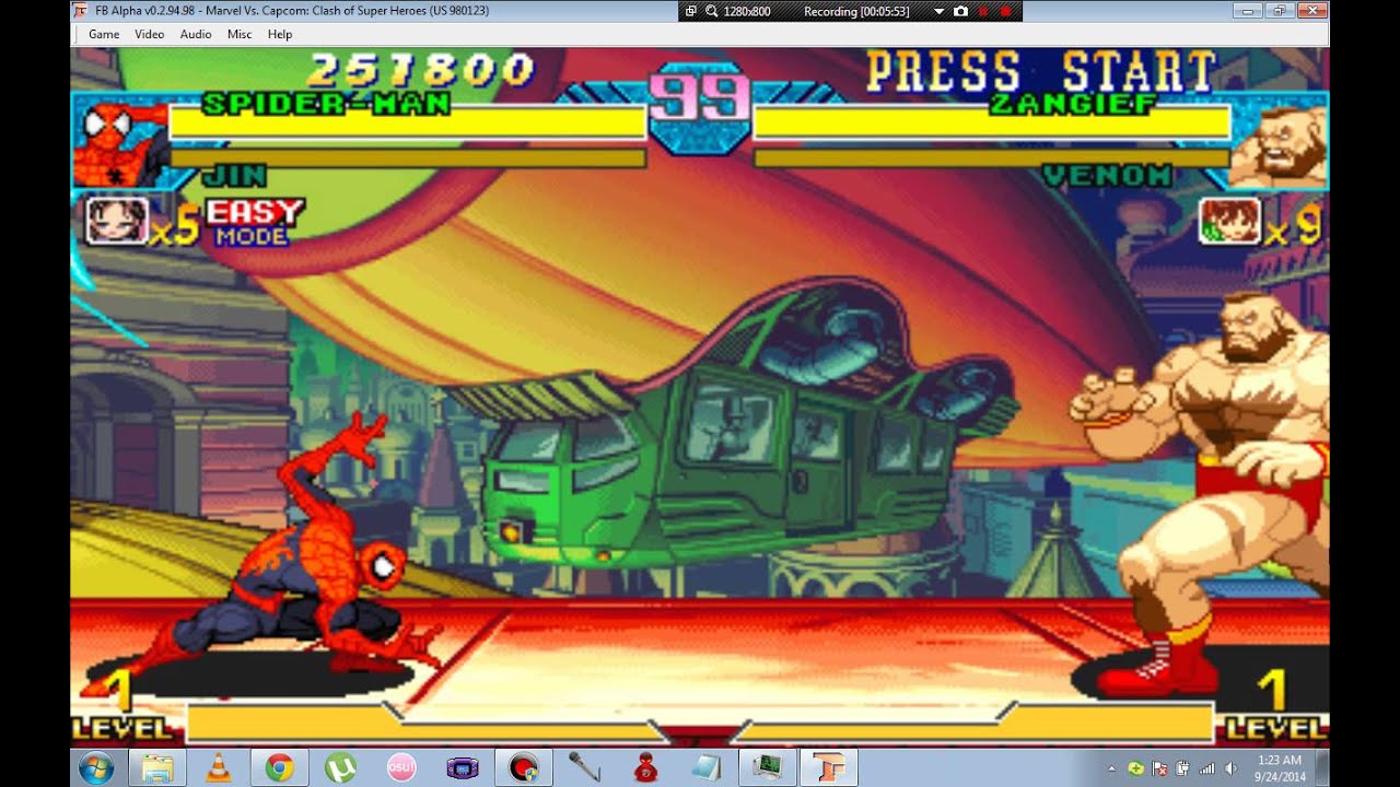XDiator playing --capcom vs marvel--