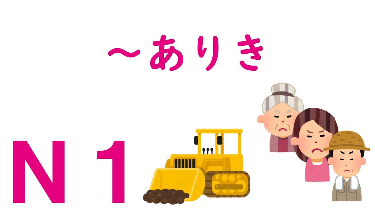 【Ｎ１文法】～ありき