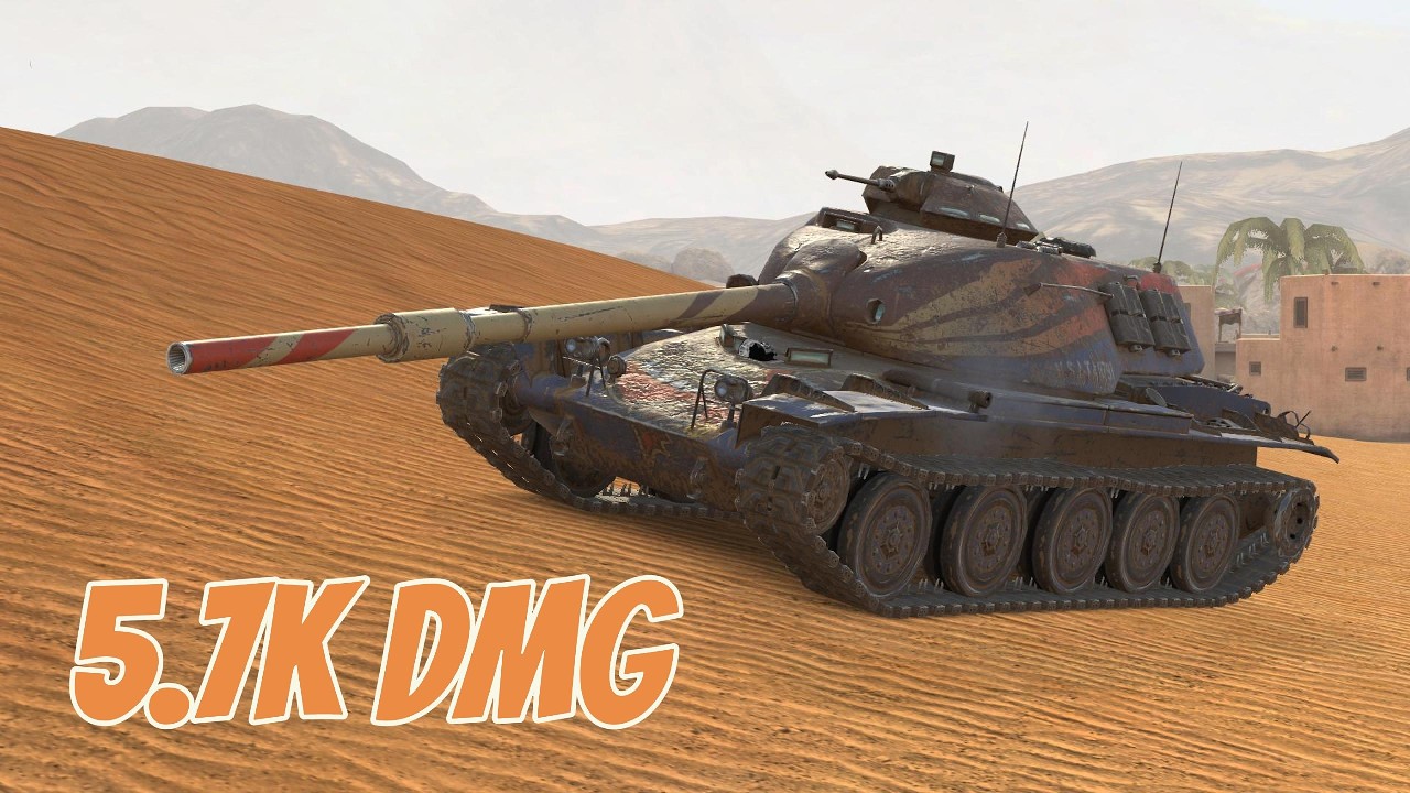 WoT Blitz Best Replay ● T95E6 Piranha ● 5.7K DMG ● 5 KILLS ● Ace Tanker