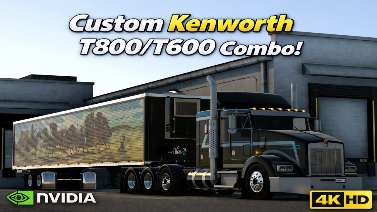 *Kenworth T800/T600* Beer Hauled Redding to Medford *PNG/TAA Graphics* ATS 4K 1.57