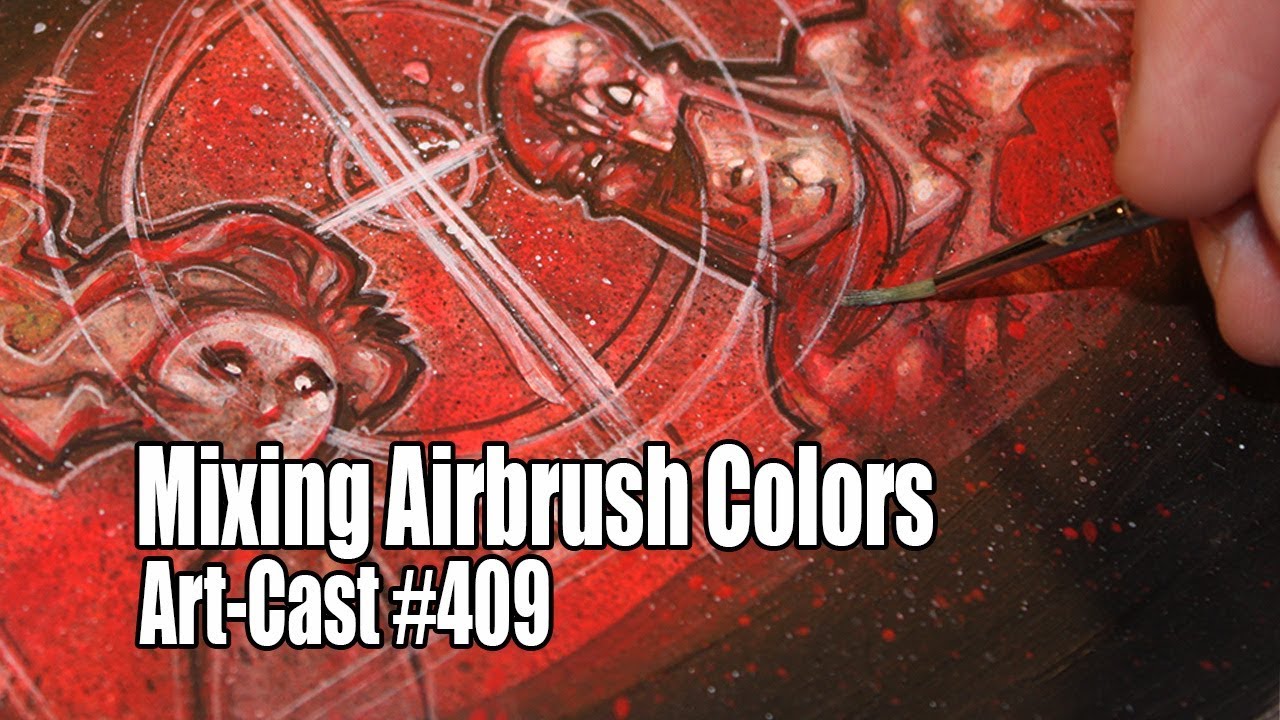 Mixing Airbrush Colors - Comic Book Art