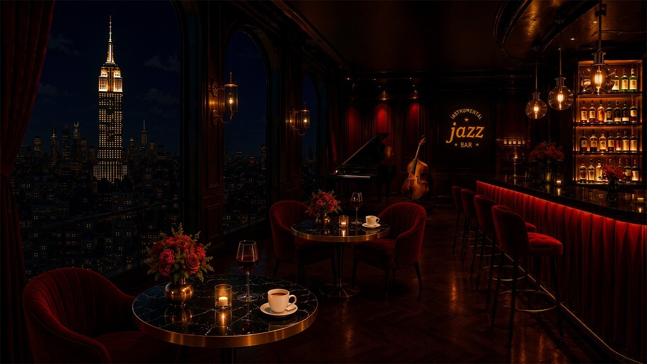 a rainy night in a 1940s new york jazz lounge | vintage noir jazz for deep relaxation