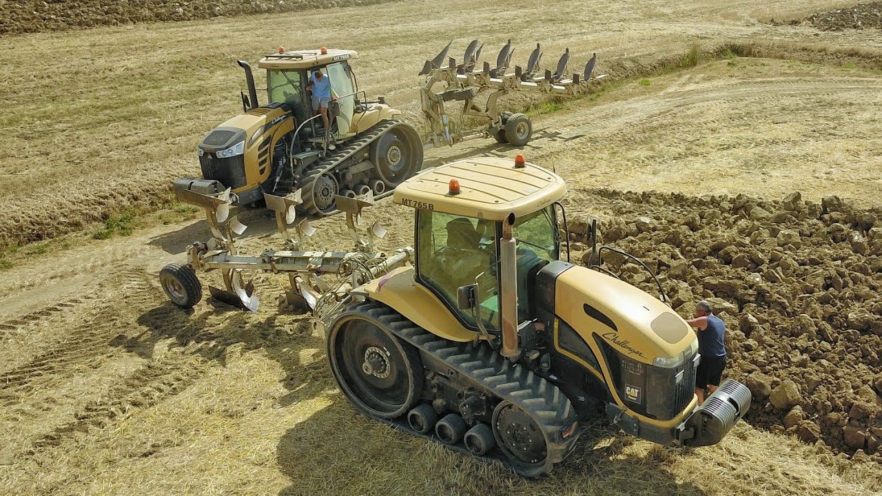 BIG PLOWGHING IN ITALY 2× Challenger MT 765 B-E + Er.mo 3-5 ali / Aratura 2020
