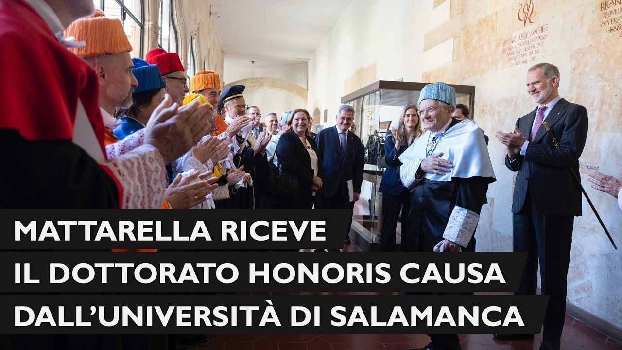 Mattarella all' Università di Salamanca