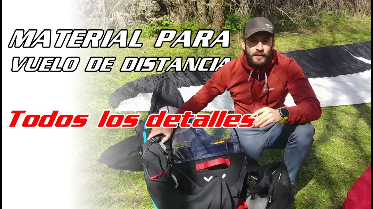 Equipo para vuelos de distancia en parapente de Blay Olmos