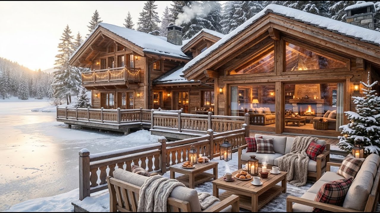 🔴 LIVE Cozy Jazz Music for Relax, Study & Work ☕ Warm Winter Cabin Ambience