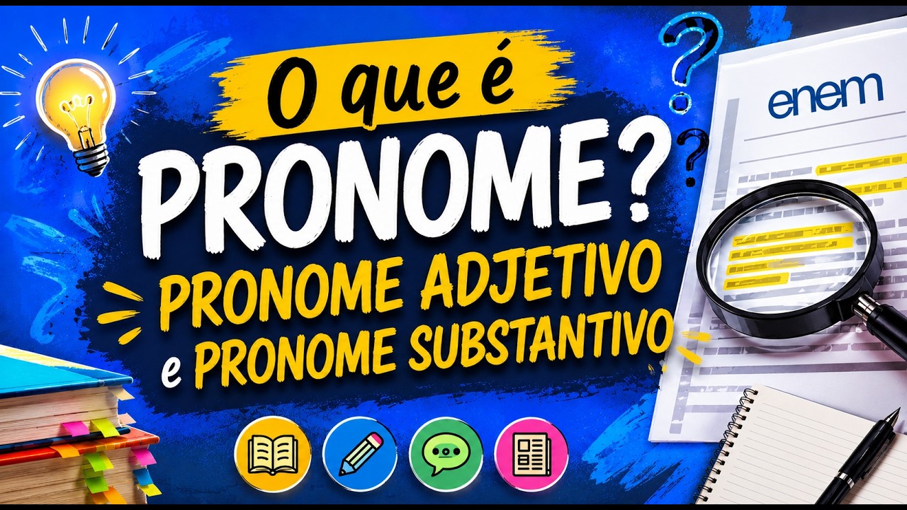 O que é PRONOME?  Pronome Adjetivo e Pronome Substantivo - Rápido e fácil I Português On-line